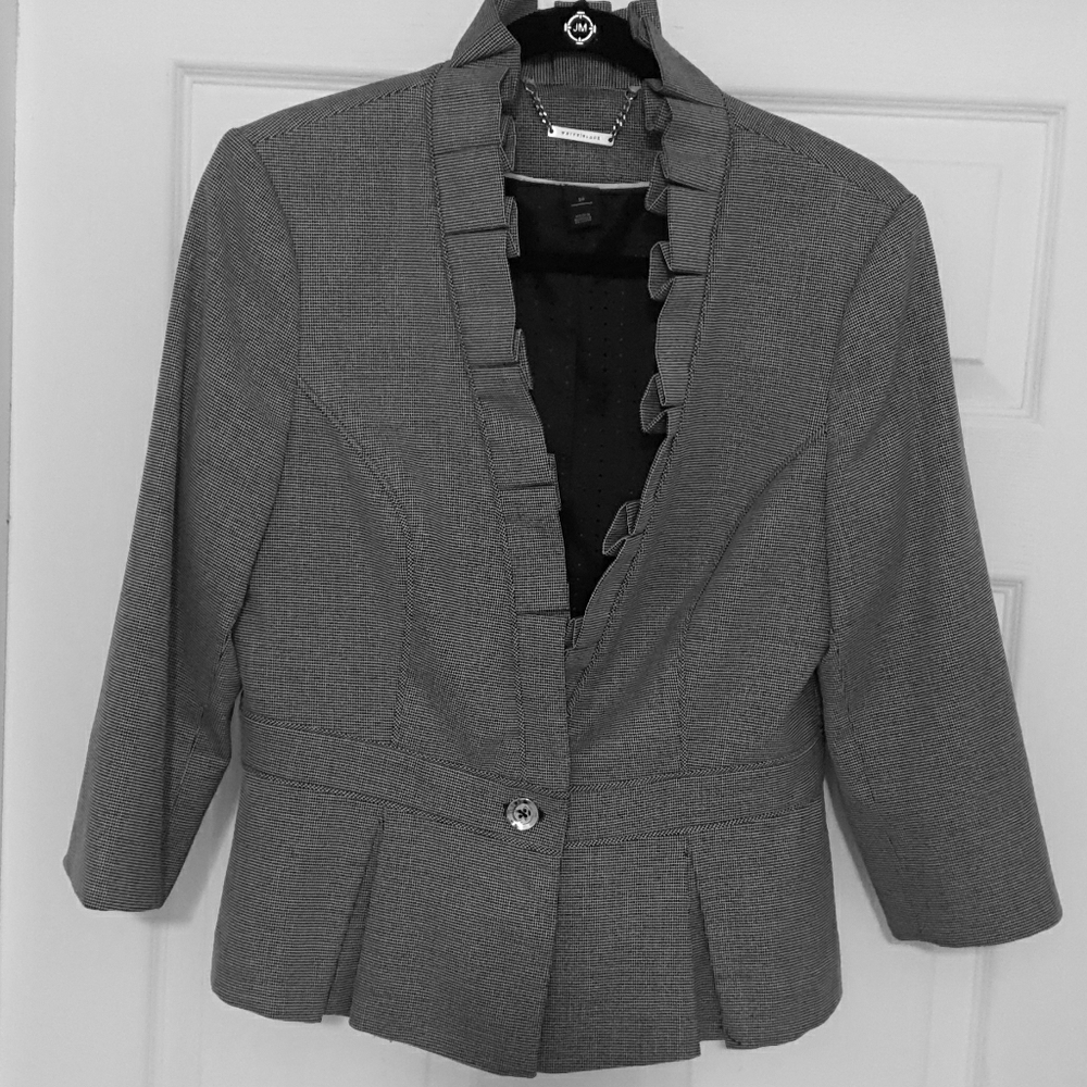 ‼White House Black Market Checkboard Jacket ‼